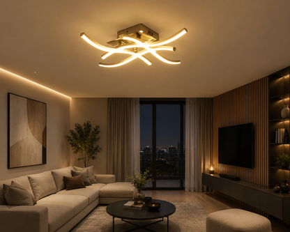 Luxury Modern LED Ceiling Light – Premium Aluminum Ceiling Lamp for Living Room, Bedroom & Home Decor
