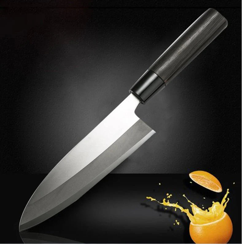 Premium Handmade Kitchen Knife | V Silver Steel Chef Knife with Chestnut Wood Handle